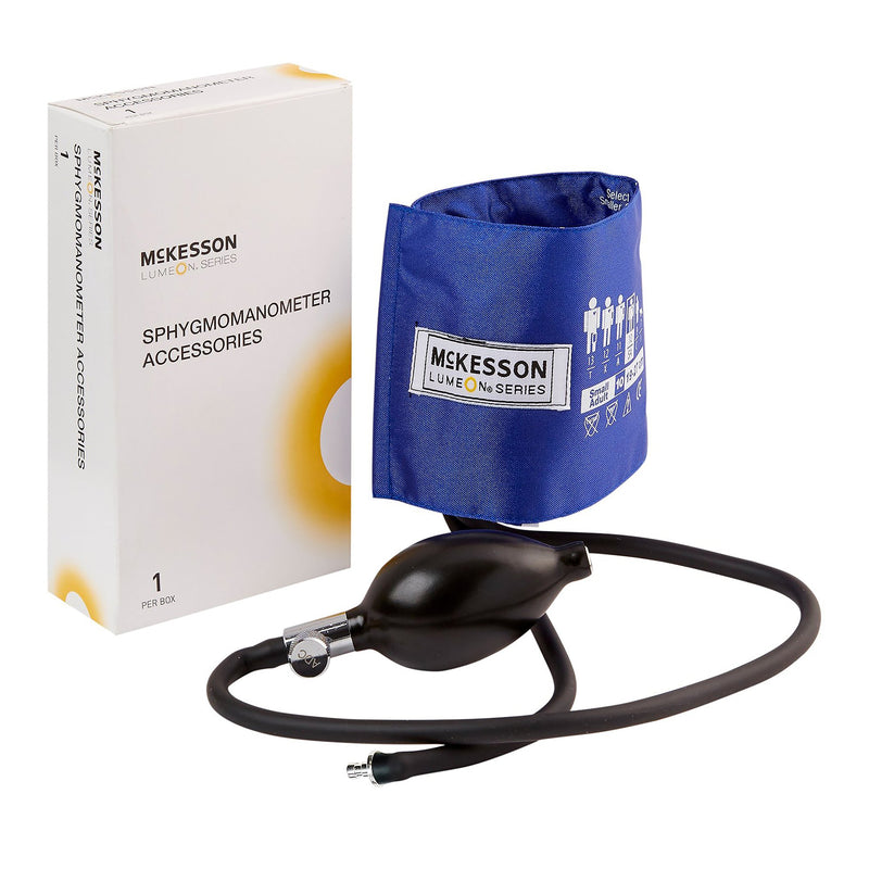 MCKESSON LUMEON BLOOD PRESSURE BULB AND CUFF, CHILD ARM, SMALL, 19-27 CM, SOLD AS 1/BOX MCKESSON 01-865-10SARBGM