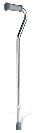 CANE, ALUM OFFST HNDL ADJ 30-39" ADLT BLK MEDLNE, 6/CS
