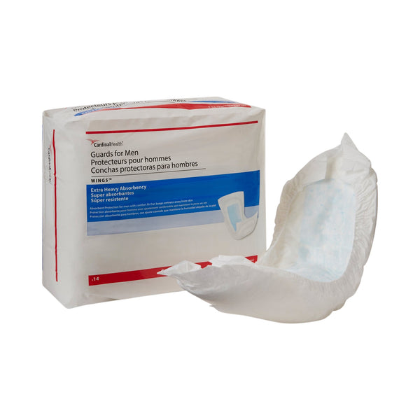 SURE CARE™ BLADDER CONTROL PADS FOR MEN, HEAVY ABSORBENCY, 6.5 X 13 INCH, SOLD AS 14/BAG CARDINAL 23246A