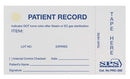 SPS Medical Sterilization Record Card for Tracking Sterilized items to Patient 250/PACK -PRC-250