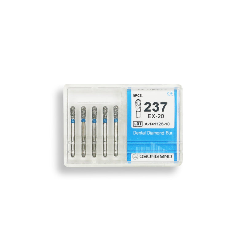 Pear 1.8 mm Dia. Medium Grit Diamond Bur 5 per pack. 237.18M1