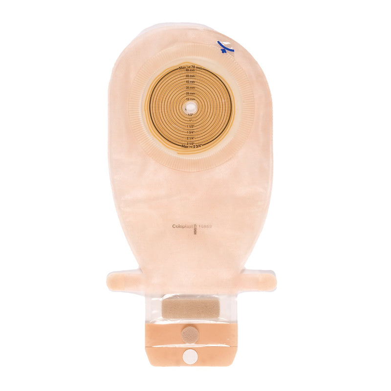 ASSURA® FLAT 1-PIECE TRANSPARENT COLOSTOMY POUCH, 10 – 76MM STOMA, SOLD AS 10/BOX COLOPLAST 15869