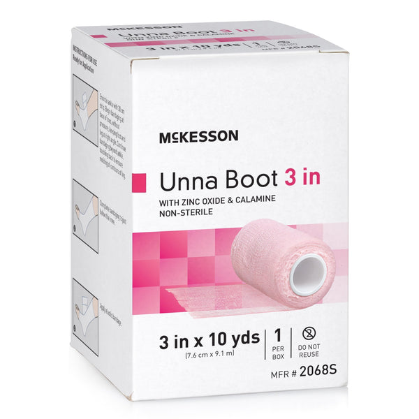 MCKESSON ZINC OXIDE / CALAMINE UNNA BOOT, 3 INCH X 10 YARD, SOLD AS 12/CASE MCKESSON 2068S