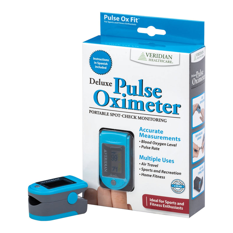 SMARTHEART FINGERTIP PULSE OXIMETER FOR BLOOD OXYGEN SATURATION, DELUXE, SOLD AS 1/EACH VERIDIAN 11-50D