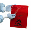 Stick on Biohazard Waste Bag, 1.4 quart, 9 x 10 Inch, 100/BX