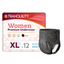 UNDERWEAR, INCONT TRANQUILITYPREM WMN XLG (12/BG 4BG/CS), 12/BG