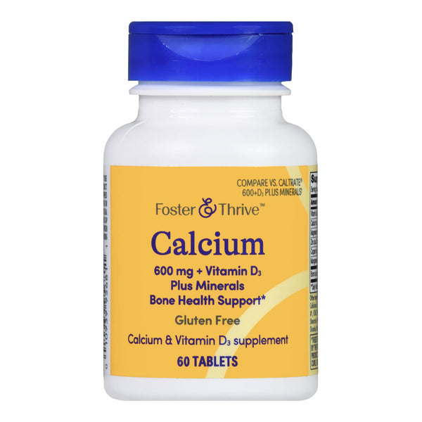 FOSTER & THRIVE™ CALCIUM 600 MG + VITAMIN D-3 PLUS MINERALS TABLETS, SOLD AS 1/BOTTLE MCKESSON 01093995681