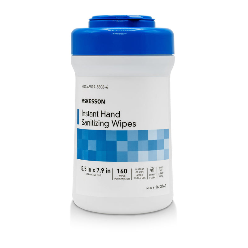 MCKESSON INSTANT HAND SANITIZING WIPES, SOLD AS 12/CASE MCKESSON 16-3460