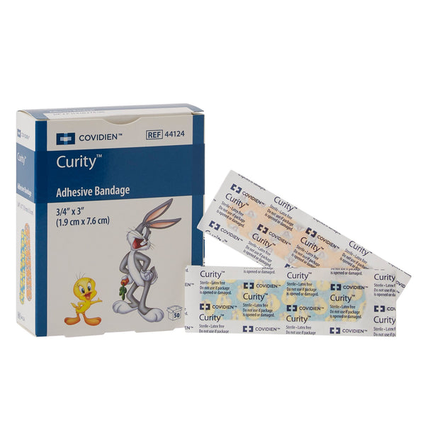 CURITY™ ASSORTED LOONEY TUNES ADHESIVE STRIP, ¾ X 3 INCH, SOLD AS 24/CASE CARDINAL 44124