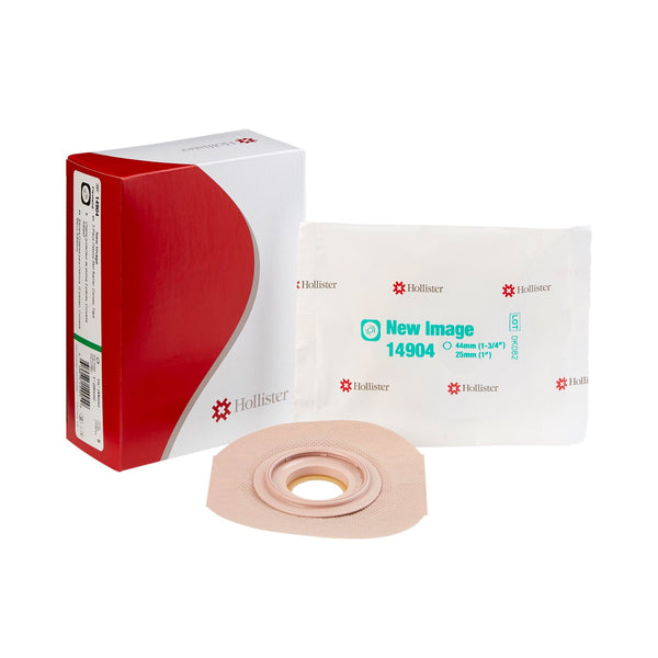 NEW IMAGE CONVEX FLEXTEND™ COLOSTOMY SKIN BARRIER WITH 1-INCH STOMA OPENING, SOLD AS 5/BOX HOLLISTER 14904