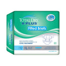 Total Dry™ X-Plus Ultra Absorbent Incontinence Brief, Extra Large, 12/BG