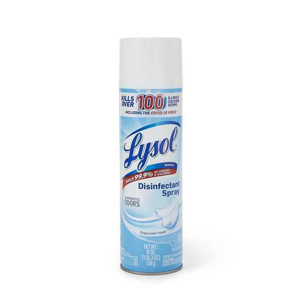 LYSOL® DISINFECTANT SPRAY CRISP LINEN® SCENT, AEROSOL CAN, 19 OZ., SOLD AS 1/EACH LAGASSE RAC79329CT