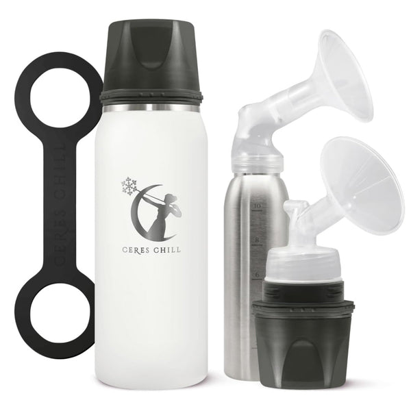 CERES CHILL OG STAINLESS STEEL BREAST MILK CHILLER CONTAINER, WHITE, SOLD AS 1/EACH CERES CC-1-BC-L-WH