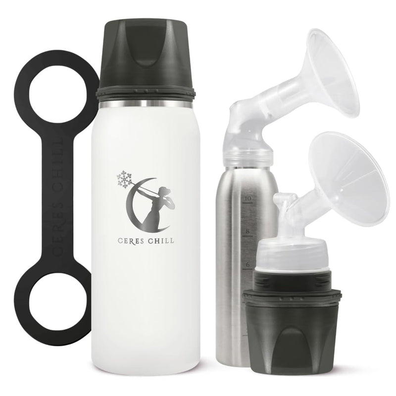 CERES CHILL OG STAINLESS STEEL BREAST MILK CHILLER CONTAINER, WHITE, SOLD AS 1/EACH CERES CC-1-BC-L-WH