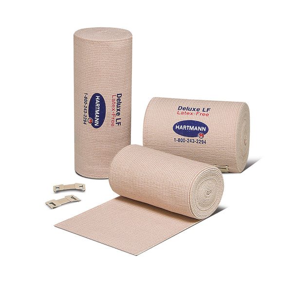 DELUXE® 480® LF CLIP DETACHED CLOSURE ELASTIC BANDAGE, 3 INCH X 5 YARD, SOLD AS 60/CASE HARTMANN 39300000