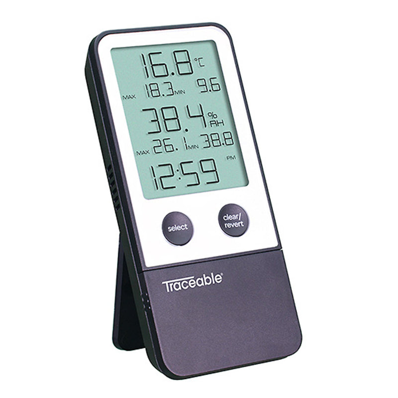 TRACEABLE® DIGITAL THERMOMETER / HYGROMETER, SOLD AS 1/EACH COLE-PARMER 90080-06