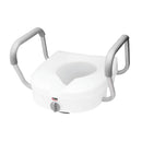 Carex® E-Z Lock™ Raised Toilet Seat with Armrests, 1/EA