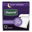 DEPEND® BED PROTECTORS THICKER AND SUPER ABSORBENT UNDERPAD, SOLD AS 24/CASE KIMBERLY 46961