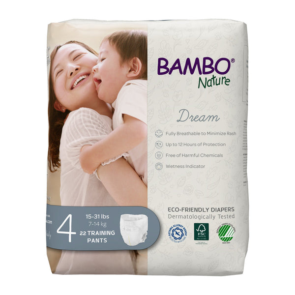 BAMBO® NATURE DREAM TRAINING PANTS, SIZE 4, SOLD AS 110/CASE ABENA 1000016929