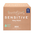 Earth & Eden Sensitive™ Baby Wipes, 6.7 x 7.7 Inch, 72 per Pack, 864/CS