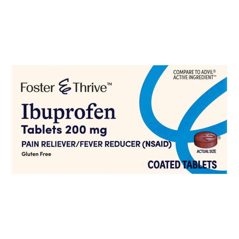 FOSTER & THRIVE™ IBUPROFEN 200 MG COATED TABLETS, SOLD AS 1/BOTTLE MCKESSON 70677113201