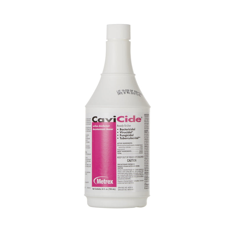 CaviCide Surface Disinfectant Cleaner, Alcohol Based, 24 oz Bottle 12/CASE -13-1024