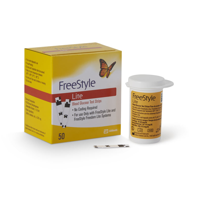 FREESTYLE LITE® BLOOD GLUCOSE TEST STRIPS, SOLD AS 1/BOX ABBOTT 99073070822