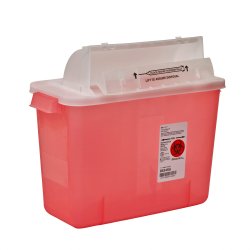 SHARPSTAR™ IN-ROOM™ MULTIPURPOSE SHARPS CONTAINER, 2 GAL, 11.75 X 13.75 X 6 INCH, SOLD AS 1/EACH CARDINAL 8534SA
