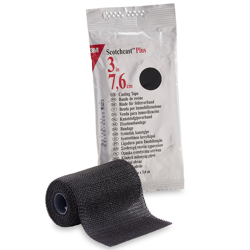 3M™ SCOTCHCAST™ PLUS BLACK CAST TAPE, 3 INCH X 4 YARD, SOLD AS 1/EACH SOLVENTUM 82003A