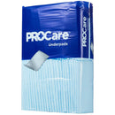 ProCare Incontinence Underpads, Moisture-Proof, Light Absorbency, Blue, 21 x 36", 120/CS