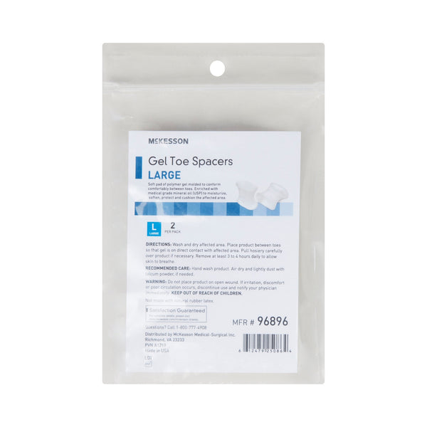 McKesson Gel Toe Spacers, Large 2/PACK -92714