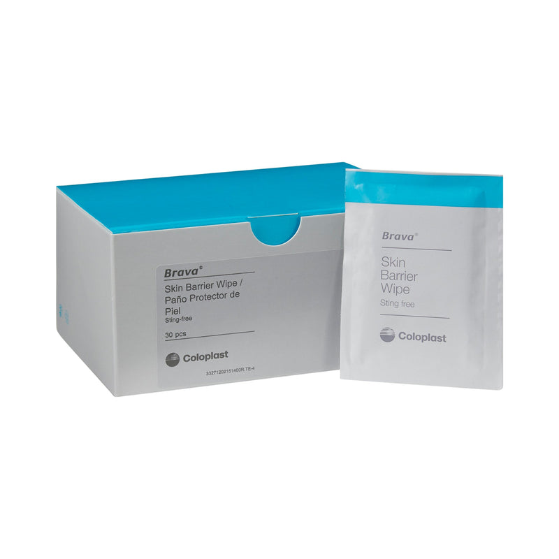 BRAVA® STING-FREE SKIN BARRIER WIPES, 2.75 X 4 INCH, SOLD AS 30/BOX COLOPLAST 120215