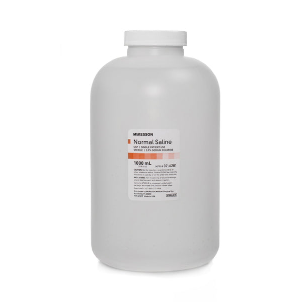 MCKESSON IRRIGATION SOLUTION, 1000 ML, SOLD AS 6/CASE MCKESSON 37-6281