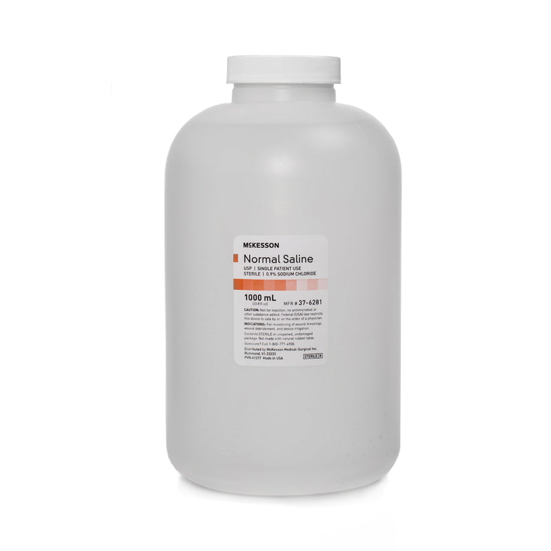 MCKESSON IRRIGATION SOLUTION, 1000 ML, SOLD AS 6/CASE MCKESSON 37-6281