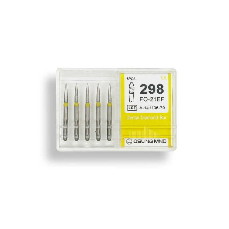Cylindrical, Ogival End 1.4 mm Dia. Extra Fine Grit Diamond Bur 5 per pack. 245.14EF1