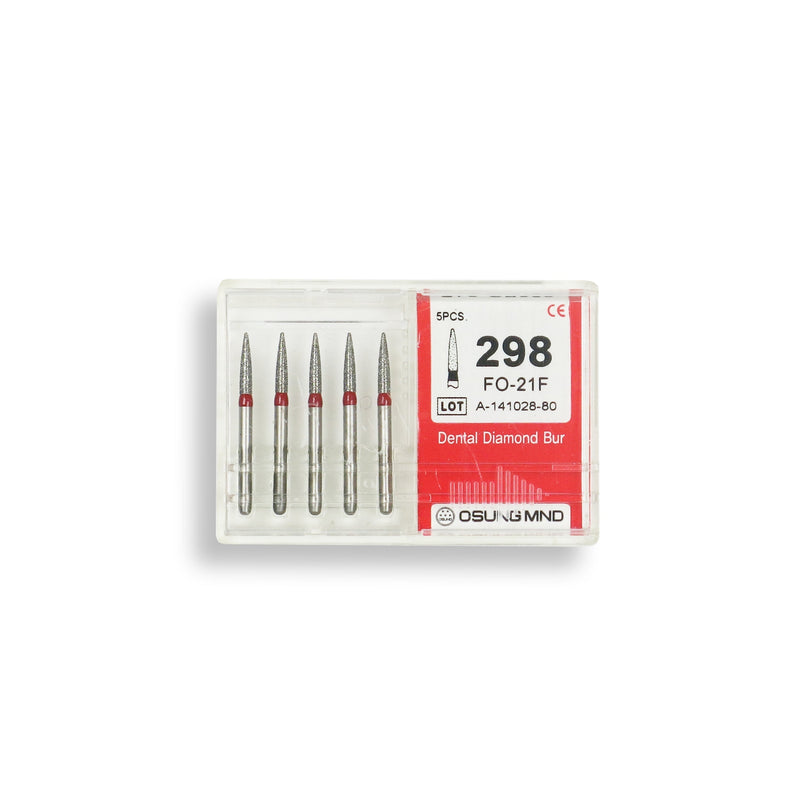 Cylindrical, Ogival End 1.4 mm Dia. Fine Grit Diamond Bur 5 per pack. 245.14F1