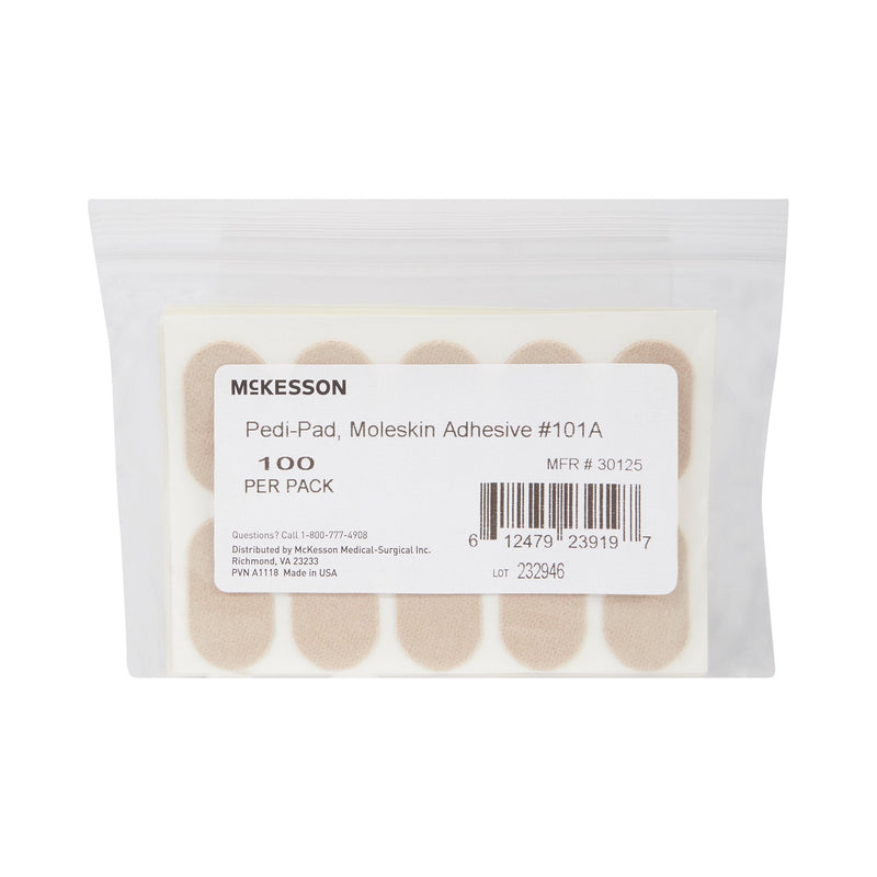 McKesson Pedi-Pad Beige Protective Pad, Size 101-A 100/PACK -30125