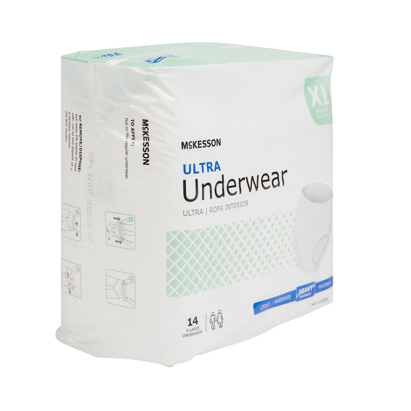 McKesson Ultra Heavy Absorbent Underwear, X-Large 1/BAG -UWBXL