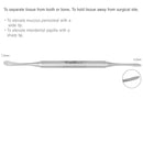 Osung 9S Periosteal Elevator 7.2mm / 4.2mm -EP9S - Osung USA
