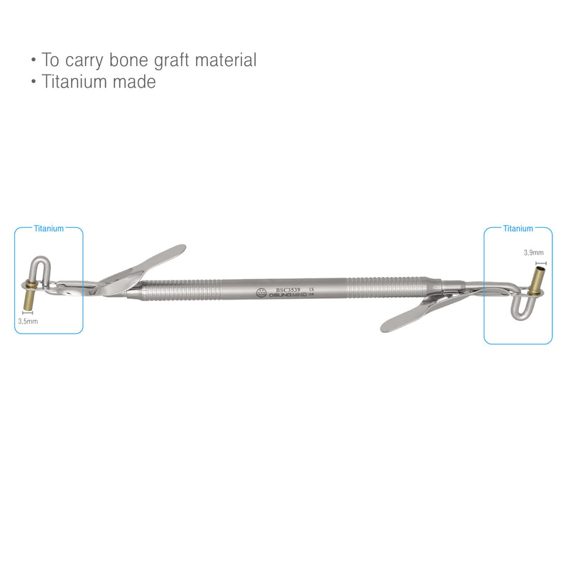 Osung Titanium Bone Graft Carrier 3.5/3.9 mm Dia -BSC3539 - Osung USA