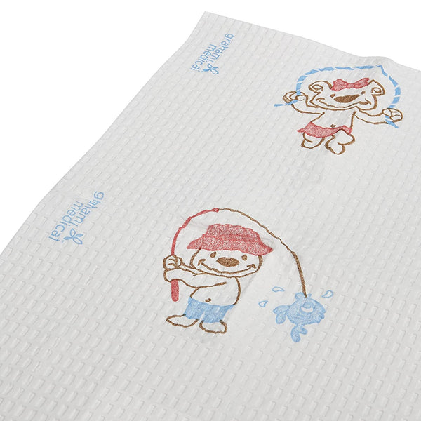 Graham Medical Nonsterile Teddy Bear Print Procedure Towel, 13-1/2 x 18 Inch 500/CASE -70196N