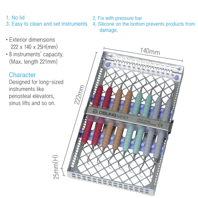 Dental Instrument Cassette, EFS8L - Osung USA