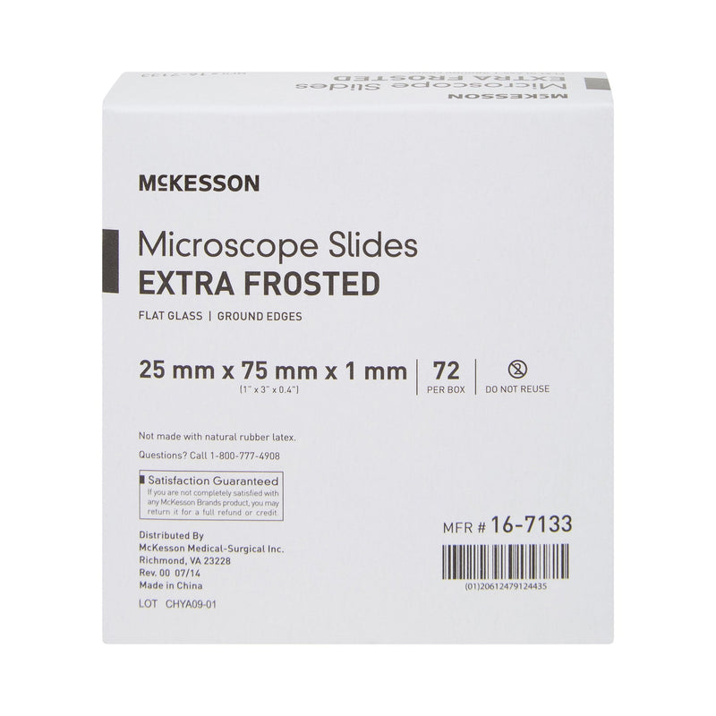 McKesson Glass Microscope Slide, 1 x 3 Inch x 1 mm 1/BOX -16-7133