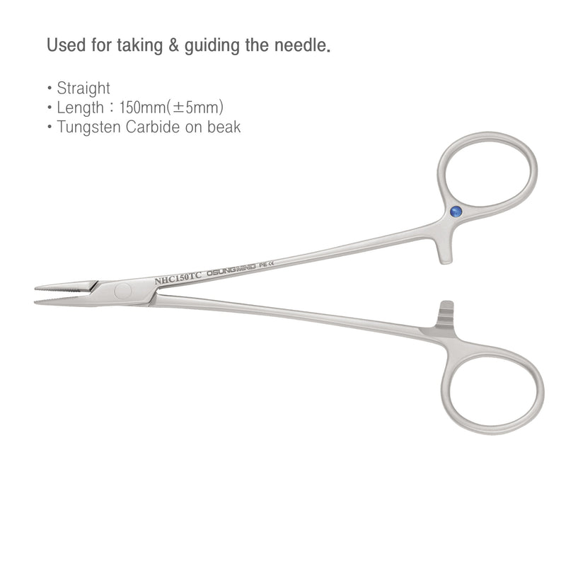 Osung 5.9" Tungsten Carbide Crile-Wood Needle Holder Premium -NHC150TC - Osung USA