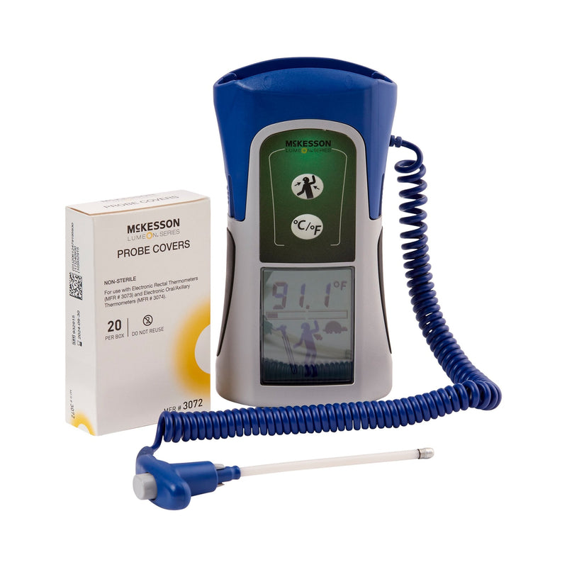 McKesson LUMEON Digital Stick Thermometer, Oral, Axillary 1/EACH -3074