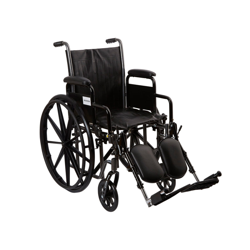 McKesson Wheelchair, 16 Inch Seat Width 1/EACH -146-SSP216DDA-ELR