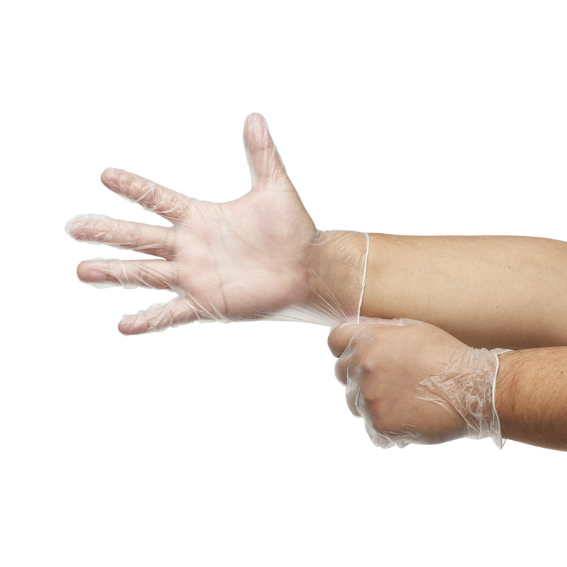 McKesson Confiderm Vinyl Exam Glove, Extra Large, Clear 1000/CASE -14-170