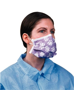 FACE MASK WITH EARLOOPS, BLUE, 8", 50/BX, 6BX/CS, SOLD AS CASE ALPHA 8