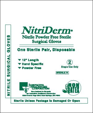 GLOVES, SURGICAL, SIZE 9, NITRILE, STERILE, PF, TEXTURED, 50 PR/BX, 4 BX/CS, SOLD AS CASE INNOVATIVE 10000124