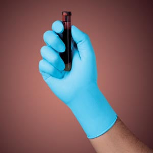 Halyard Blue Nitrile Exam Gloves. Glove Nitrile Blu Safeskin Pfsm Ns 100/Bx 10Bx/Cs, Case
